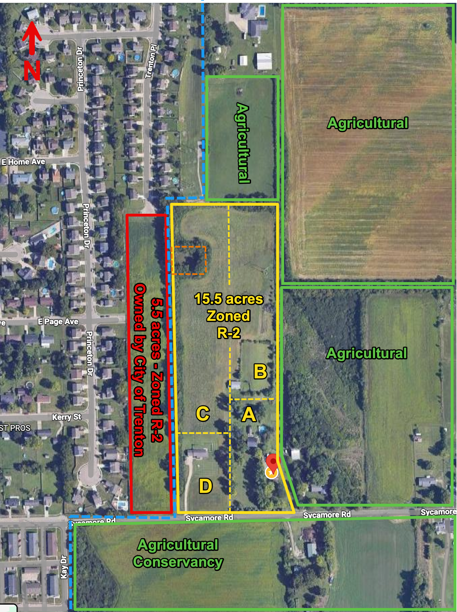 Detailed Property Layout and Parcel Diagram